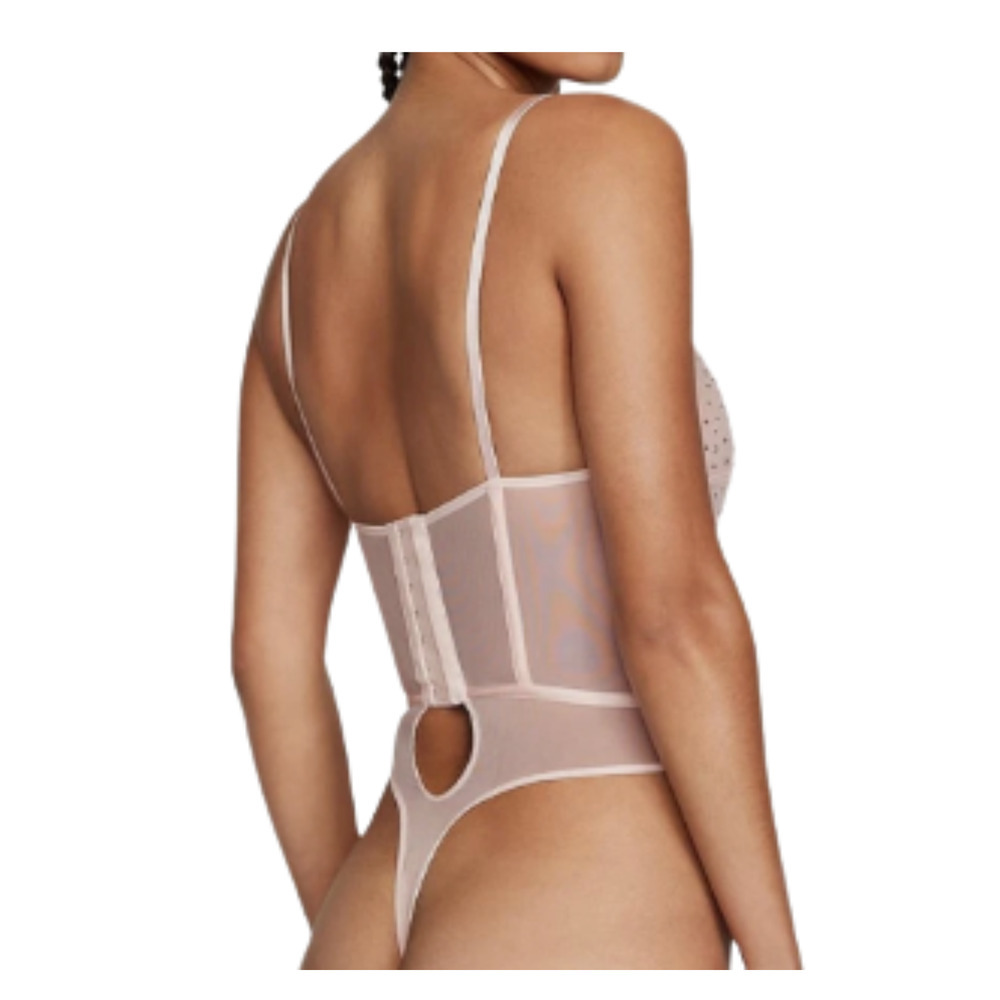 Victoria’s Secret Sugar Coated Crystal Corset Teddy Bodysuit Dreamy Pink S.‎ XS - Picture 3 of 11